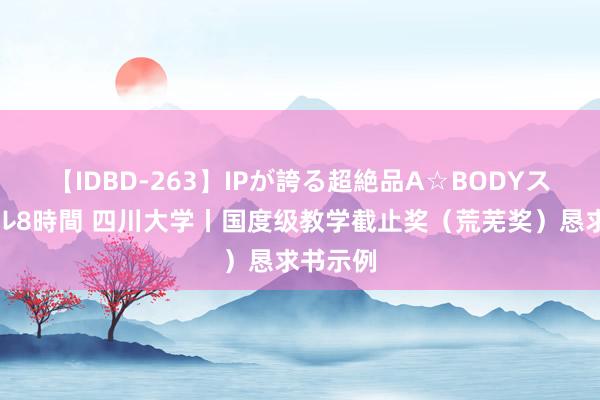 【IDBD-263】IPが誇る超絶品A☆BODYスペシャル8時間 四川大学丨国度级教学截止奖（荒芜奖）恳求书示例