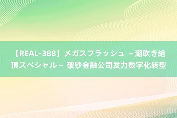 【REAL-388】メガスプラッシュ ～潮吹き絶頂スペシャル～ 破钞金融公司发力数字化转型