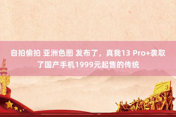 自拍偷拍 亚洲色图 发布了，真我13 Pro+袭取了国产手机1999元起售的传统