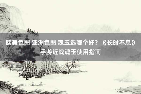 欧美色图 亚洲色图 魂玉选哪个好？《长时不息》手游近战魂玉使用指南