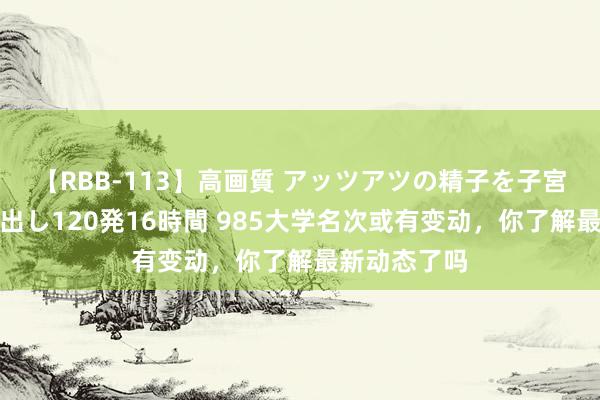 【RBB-113】高画質 アッツアツの精子を子宮に孕ませ中出し120発16時間 985大学名次或有变动，你了解最新动态了吗